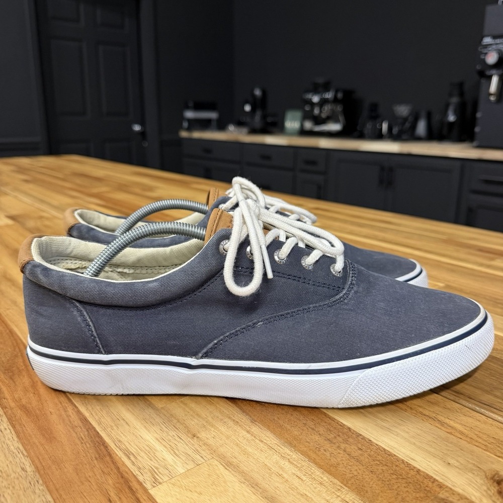Sperry Top Sider CVO Salt-Washed Canvas Sneaker, 1048024, Navy, Size 13